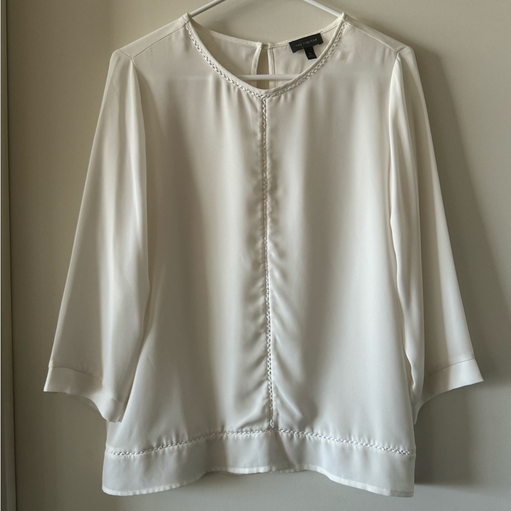 The Limited Crochet Detail Blouse EUC